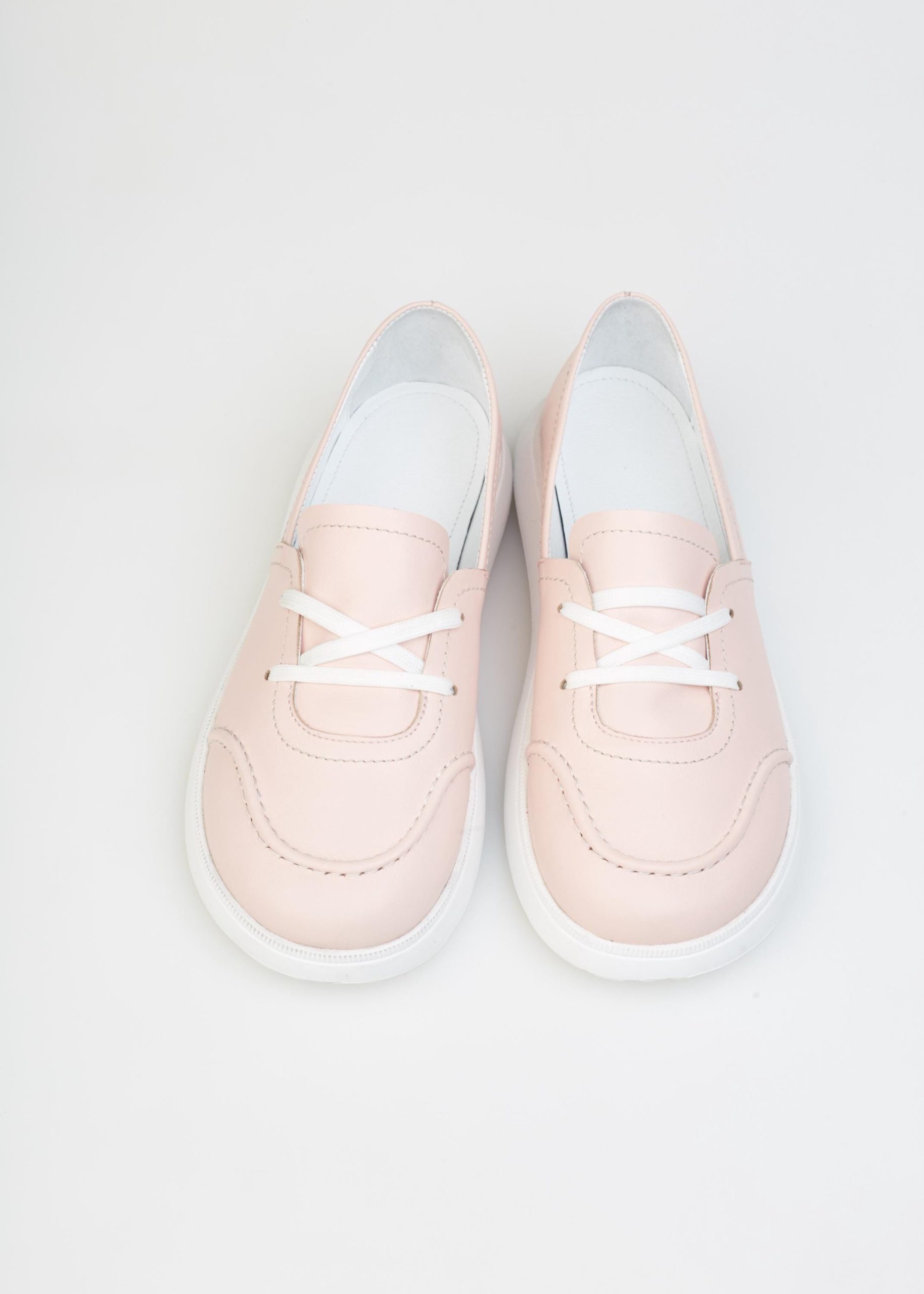 Pink Lace Up Trainers Flamingo Color Sneakers Women's