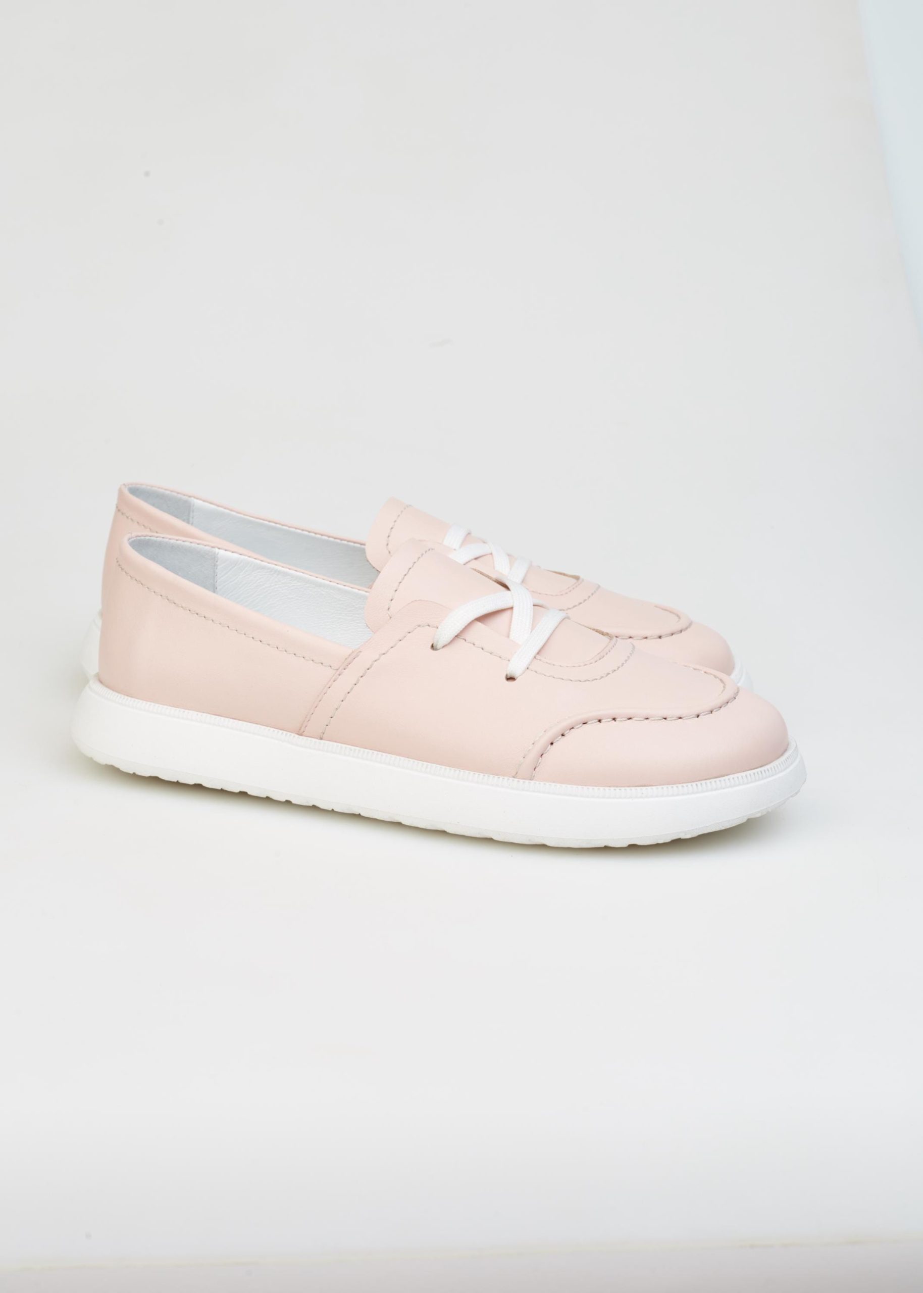 Pink Lace Up Trainers Flamingo Color Sneakers Women's
