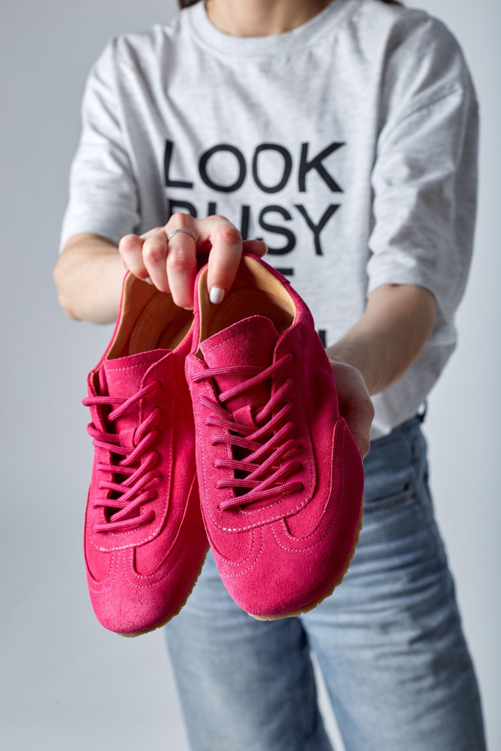Women S Pink Suede Sneakers Minimalist Low Profile