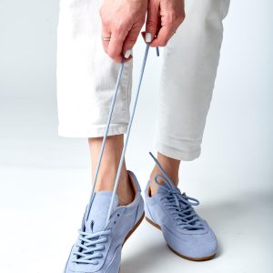 Women S Light Blue Suede Sneakers Runners Casual