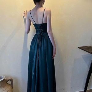 Sophia Silk Corset Dress Champagne Vintage Gown Elegant