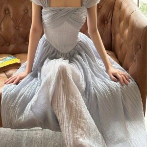 Champagne Pleated Evening Dress Off Shoulder Bridesmaid Gown