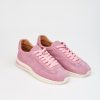 Pastel Pink Suede Sneakers For Women Chic Work